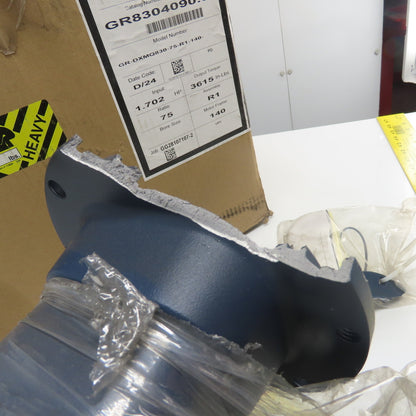 Ironman Grove Gear GR-DXMQ830-75-R1-140 75:1 Double-Reduction Helical Gearbox