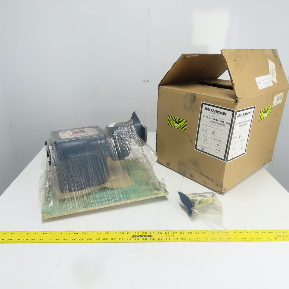 Ironman Grove Gear GR-DXMQ830-75-R1-140 75:1 Double-Reduction Helical Gearbox