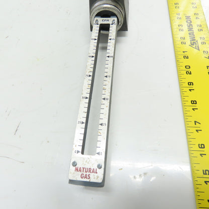 Waukee MV-6 Flow Meter 6" WCG 70°F Temp .65SG 0-150CFH Natural Gas