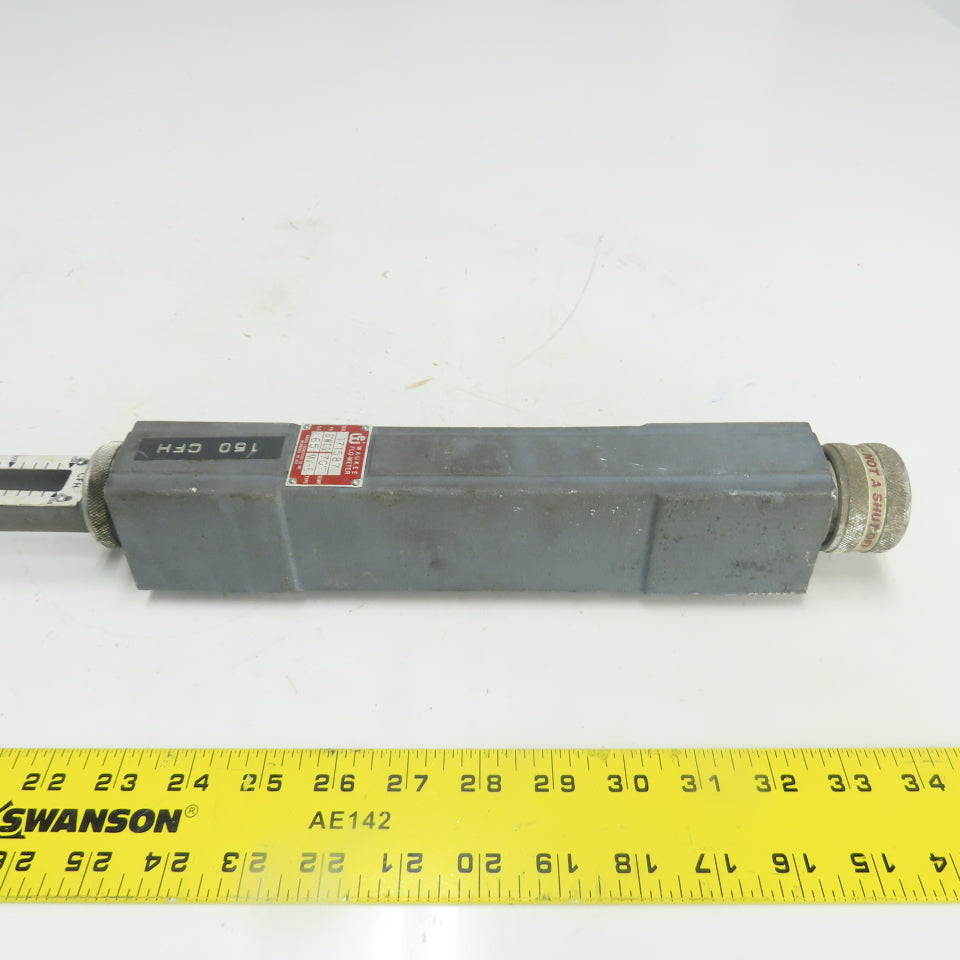 Waukee MV-6 Flow Meter 6" WCG 70°F Temp .65SG 0-150CFH Natural Gas
