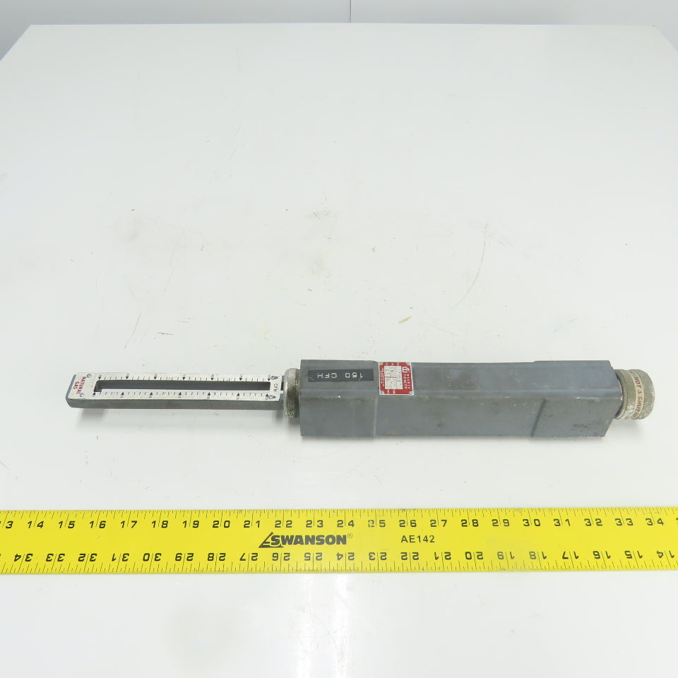 Waukee MV-6 Flow Meter 6" WCG 70°F Temp .65SG 0-150CFH Natural Gas