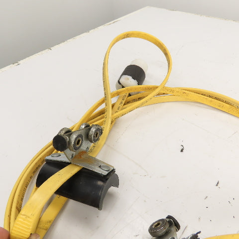 20' Long Festoon Cable Carrier Travel System Kit 14AWG 4-Conductor 600V W/ Plugs