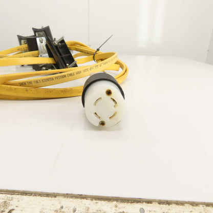 20' Long Festoon Cable Carrier Travel System Kit 14AWG 4-Conductor 600V W/ Plugs