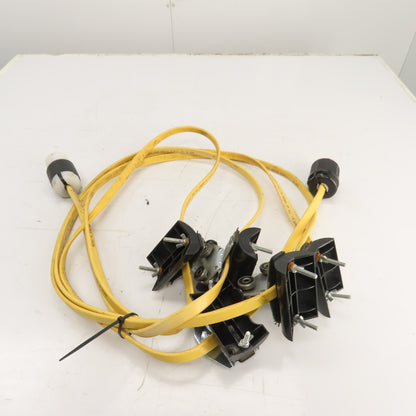 20' Long Festoon Cable Carrier Travel System Kit 14AWG 4-Conductor 600V W/ Plugs