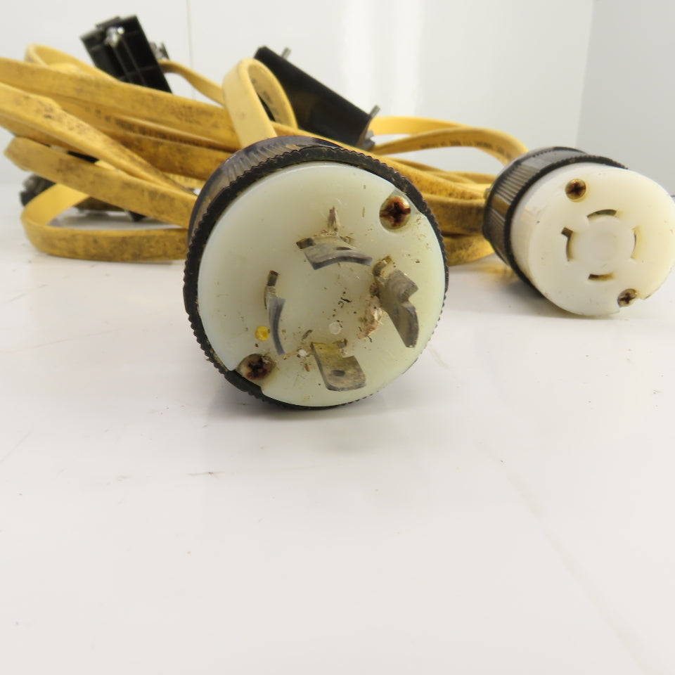 30' Long Festoon Cable Carrier Travel System Kit 14AWG 4-Conductor 600V W/ Plugs