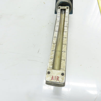 Waukee MV-6 Flow Meter 80SIG 70°F Temp 1.0SG 0-100CFH Air