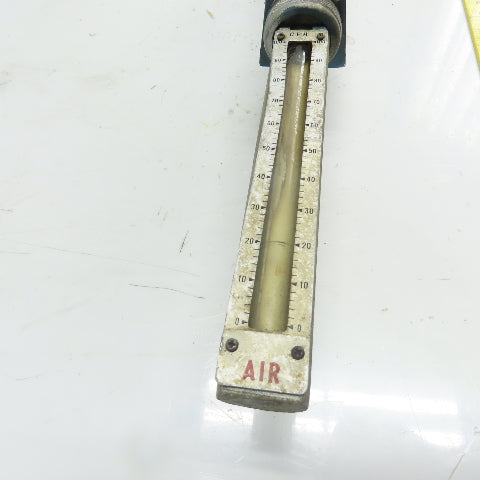 Waukee MV-6 Flow Meter 80SIG 70°F Temp 1.0SG 0-100CFH Air