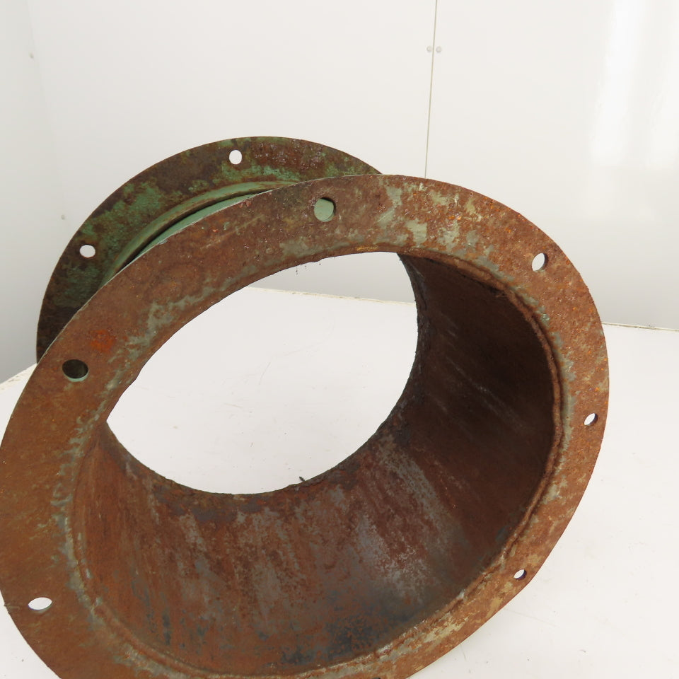 12" x 12" Flanged Steel Pipe Duct Coupling Connector Adapter 8-1/2" Long