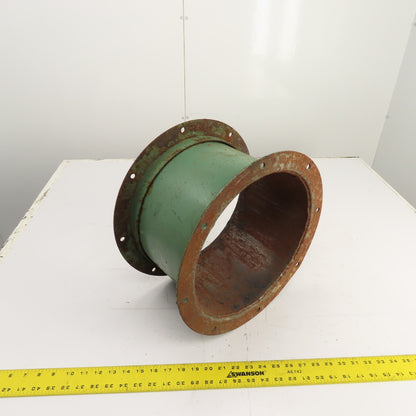 12" x 12" Flanged Steel Pipe Duct Coupling Connector Adapter 8-1/2" Long