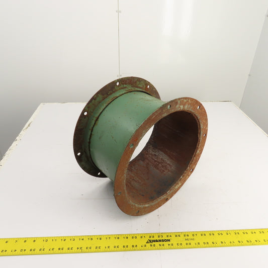 12" x 12" Flanged Steel Pipe Duct Coupling Connector Adapter 8-1/2" Long