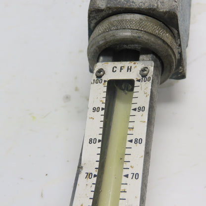 Waukee MV-5 Flow Meter 80SIG 70°F Temp .59SG 0-100CFH Ammonia
