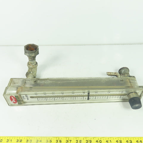 Dwyer Flow Meter 0-90GPH Water 240KPA 35PSIG 130°F Max