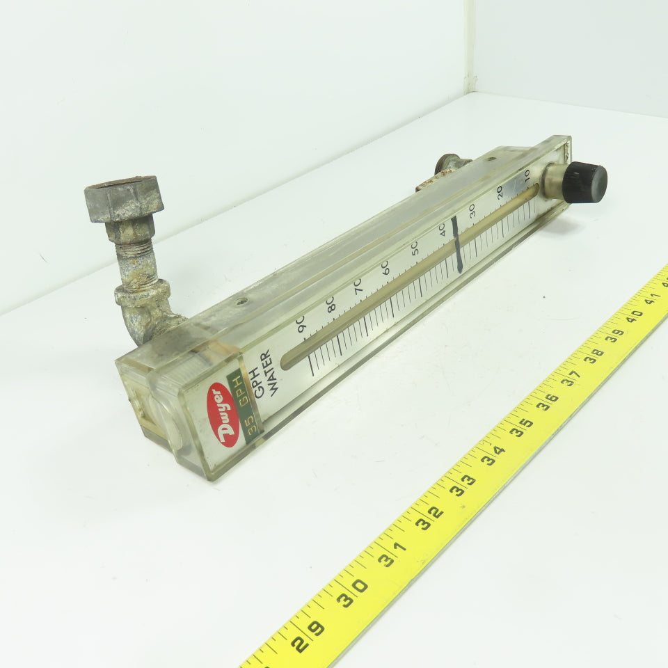Dwyer Flow Meter 0-90GPH Water 240KPA 35PSIG 130°F Max