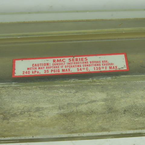 Dwyer Flow Meter 0-90GPH Water 240KPA 35PSIG 130°F Max