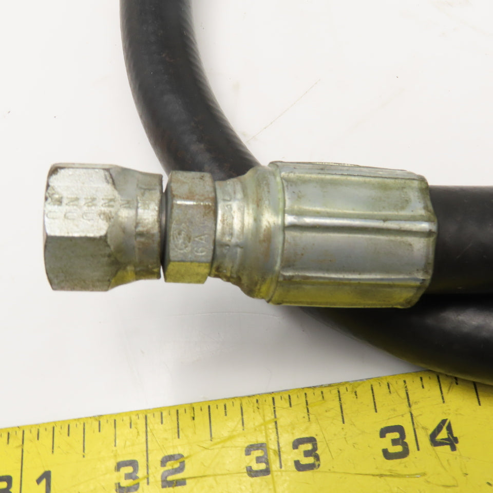 Gates 3/8" (-6) JIC Swivel Female Ends Hydraulic Hose Assembly 4800PSI 47"