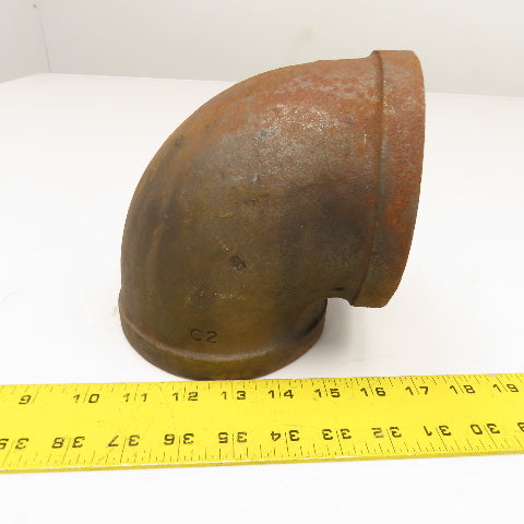 4" NPT Black Iron Pipe 90° Elbow USA