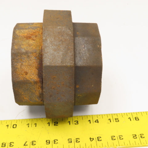Grinnell 3" NPT Black Iron Pipe Union CL 150