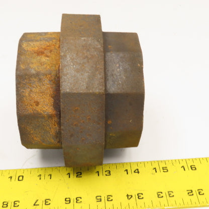 Grinnell 3" NPT Black Iron Pipe Union CL 150