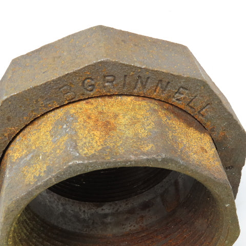 Grinnell 3" NPT Black Iron Pipe Union CL 150