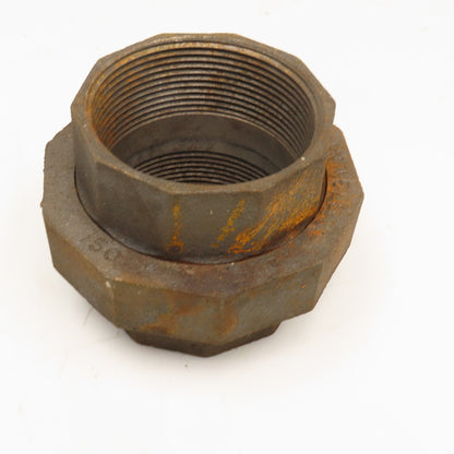 Grinnell 3" NPT Black Iron Pipe Union CL 150