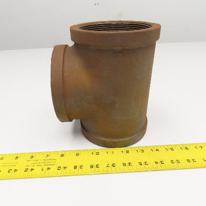 Grinnell 4" NPT Black Iron Pipe TEE USA