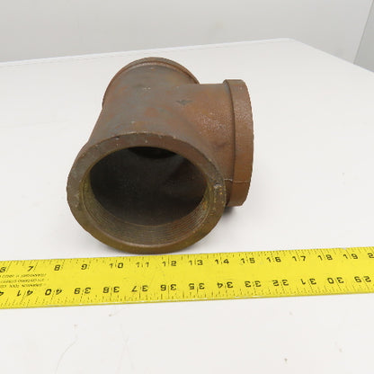 Grinnell 4" NPT Black Iron Pipe TEE USA