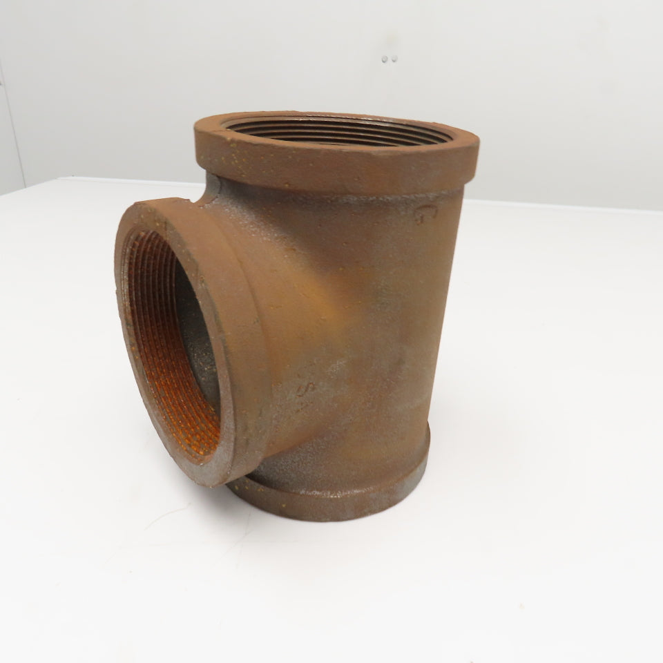 Grinnell 4" NPT Black Iron Pipe TEE USA