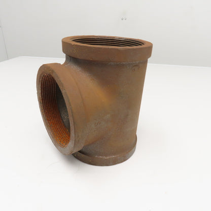 Grinnell 4" NPT Black Iron Pipe TEE USA