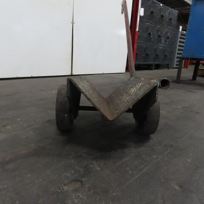 Industrial Material Handling Steel Tube Bundle Parts Cart 18" x 10" V-Deck