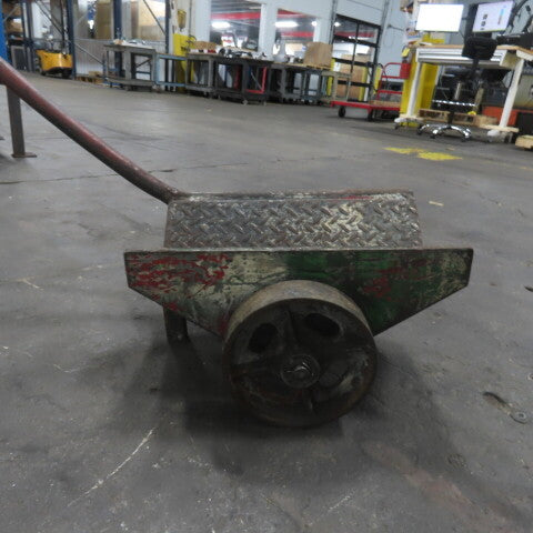 Industrial Material Handling Steel Tube Bundle Parts Cart 18" x 10" V-Deck