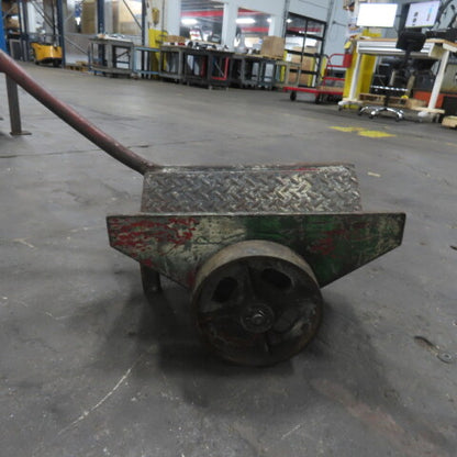 Industrial Material Handling Steel Tube Bundle Parts Cart 18" x 10" V-Deck
