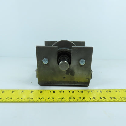Custom Made 8V V-Belt Drive Pulley & Shaft Mounted With 2 Bearings 1" Shaft