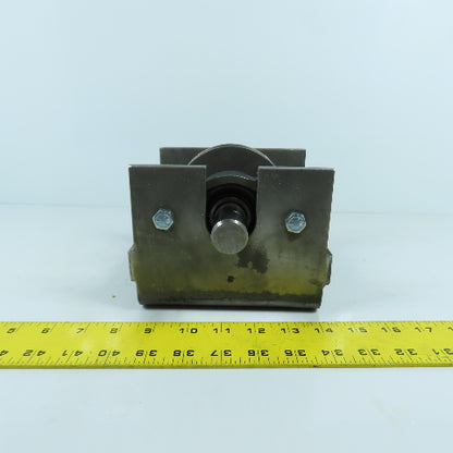 Custom Made 8V V-Belt Drive Pulley & Shaft Mounted With 2 Bearings 1" Shaft