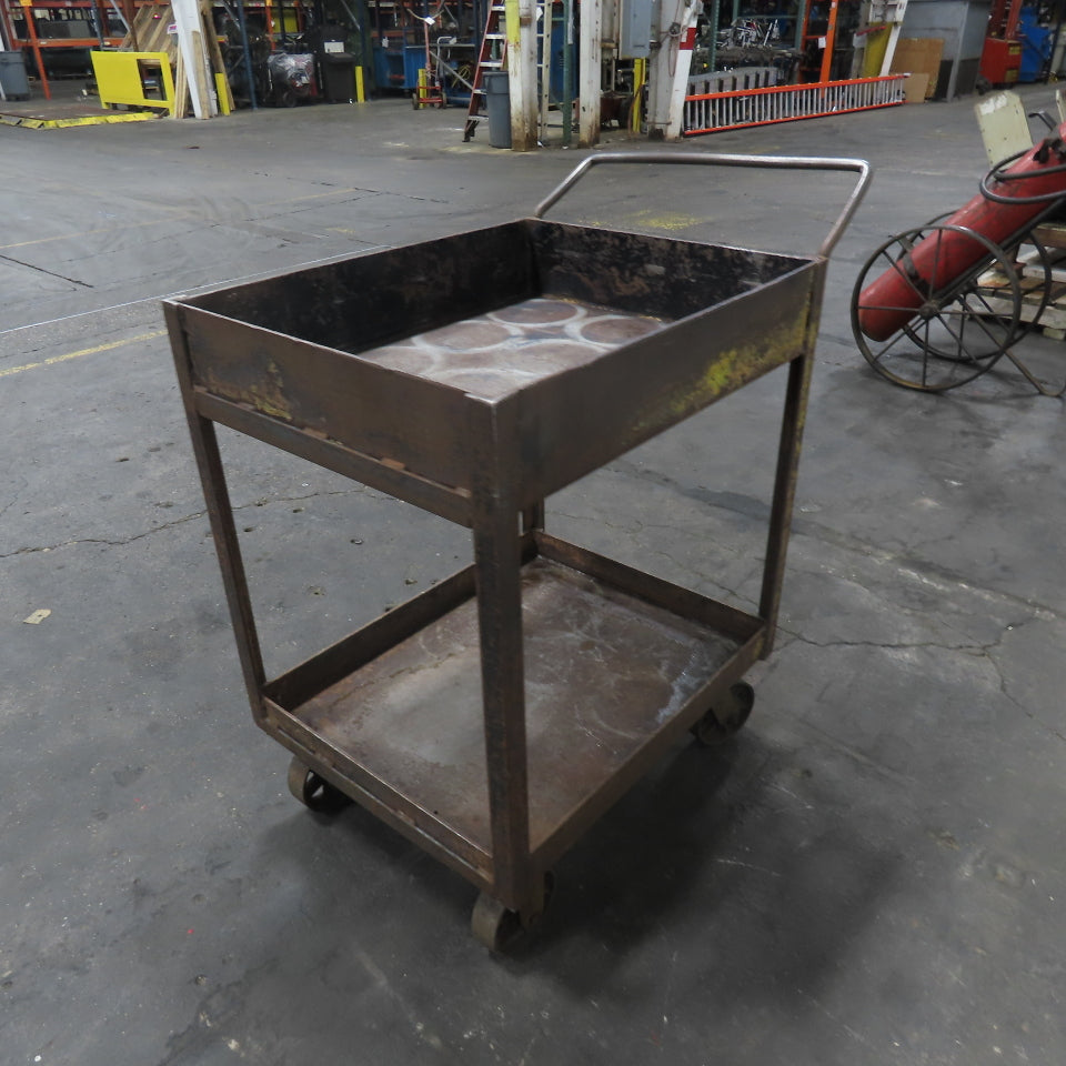 Steel Industrial Rolling Utility Maintenance Cart 30" x 24" x 37" Tall