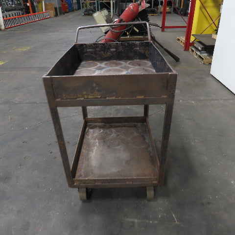 Steel Industrial Rolling Utility Maintenance Cart 30" x 24" x 37" Tall