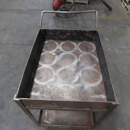 Steel Industrial Rolling Utility Maintenance Cart 30" x 24" x 37" Tall