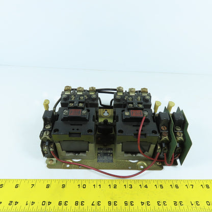 Allen Bradley 705-B0D103 Size 1 Reversing Starter 7-1/2-10HP 200-600V 120V Coil