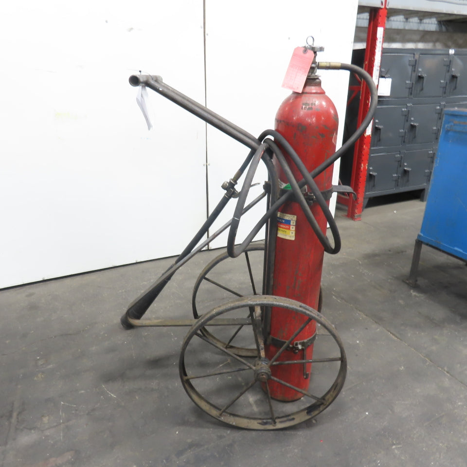 Portable Wheeled Carbon Dioxide Stored Pressure Fire Extinguisher