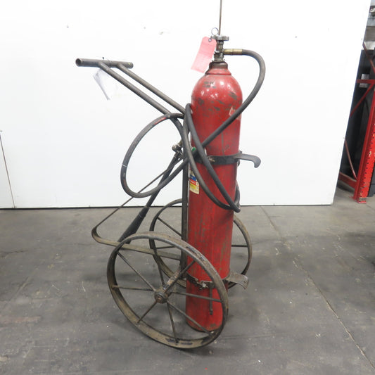 Portable Wheeled Carbon Dioxide Stored Pressure Fire Extinguisher