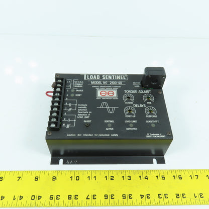 Ebbert Engineering 2100-40 Load Sentinel Motor Load Monitor Controller 120VAC