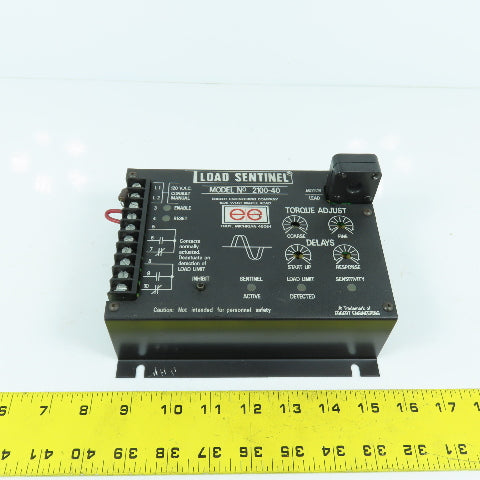Ebbert Engineering 2100-40 Load Sentinel Motor Load Monitor Controller 120VAC