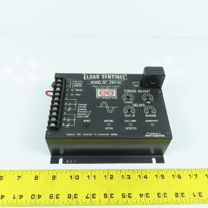 Ebbert Engineering 2100-40 Load Sentinel Motor Load Monitor Controller 120VAC