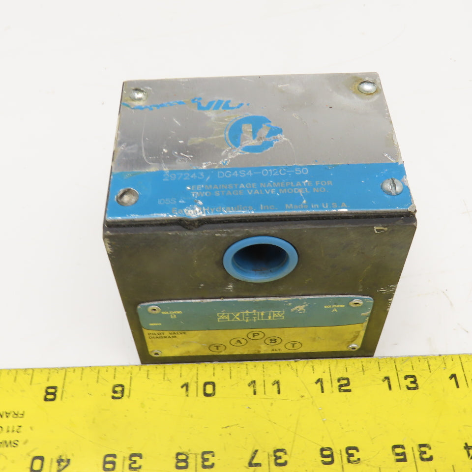 Vickers DG4S4-012C-50 5/3 Position Valve Body Only No Spool Or Coils