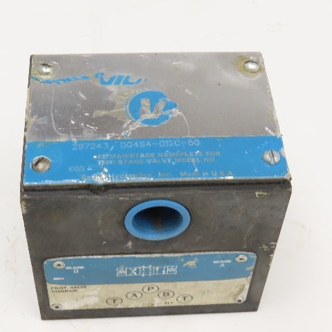 Vickers DG4S4-012C-50 5/3 Position Valve Body Only No Spool Or Coils