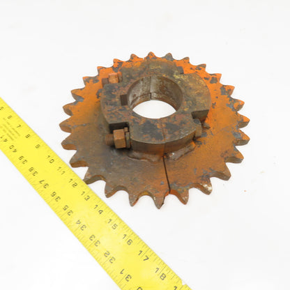 Martin 100-1 Single Row Roller Chain Split 2 Piece Conveyor Sprocket 26T 3" Bore