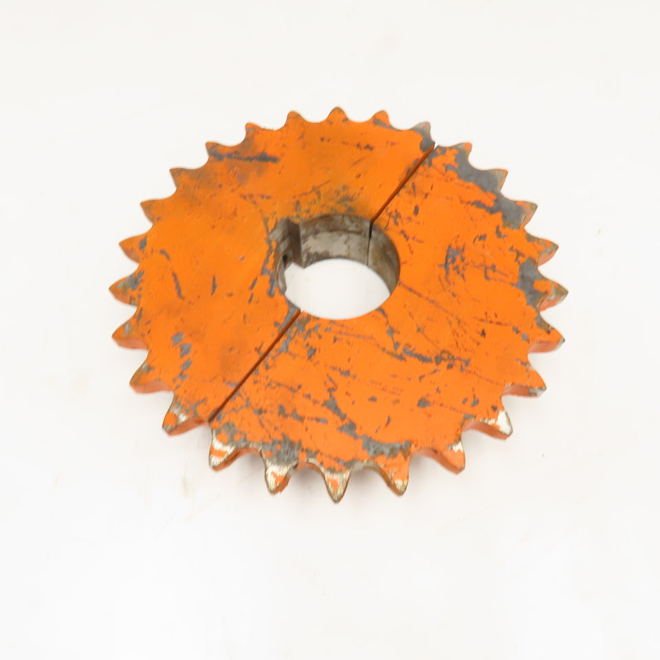 Martin 100-1 Single Row Roller Chain Split 2 Piece Conveyor Sprocket 26T 3" Bore
