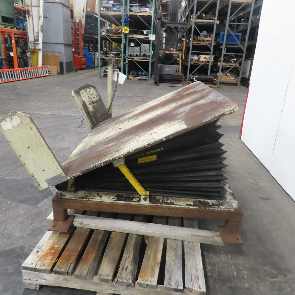 Airfloat T-8B-58-02 6000LBS Pneumatic Air Tilt Table Tote Unloader Tipper 46x48"