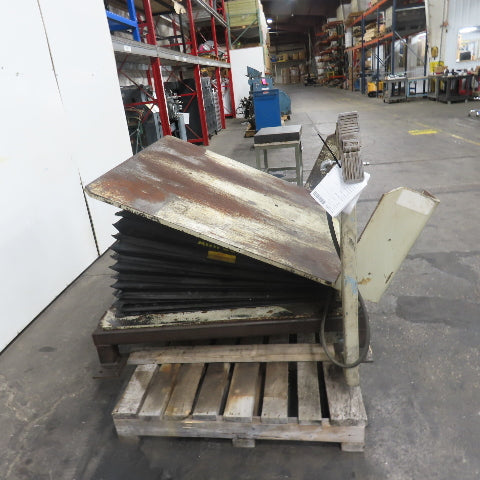 Airfloat T-8B-58-02 6000LBS Pneumatic Air Tilt Table Tote Unloader Tipper 46x48"