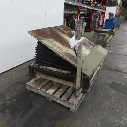 Airfloat T-8B-58-02 6000LBS Pneumatic Air Tilt Table Tote Unloader Tipper 46x48"