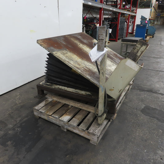 Airfloat T-8B-58-02 6000LBS Pneumatic Air Tilt Table Tote Unloader Tipper 46x48"
